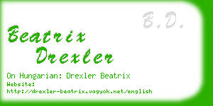 beatrix drexler business card